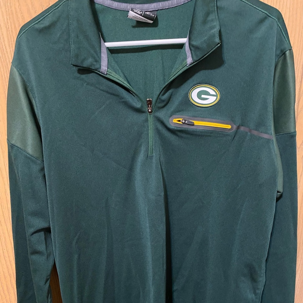 Green Bay Packers Women's Green Quarter Zip Top